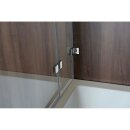 VITRA LINE Duschabtrennung 95cm, links, Klarglas