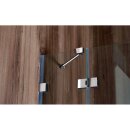 VITRA LINE Duschabtrennung 95cm, links, Klarglas