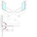 SPERA 75 Duschabtrennung 750mm, Klarglas