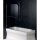 VITRA LINE Duschabtrennung 75cm, links, Klarglas