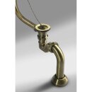 MODEL 12R Ablaufgarnitur mit Klick-Klack, Siphon, Bronze
