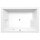 DUPLA HYDRO Whirlpool-Badewanne, 180x120x54cm, weiss