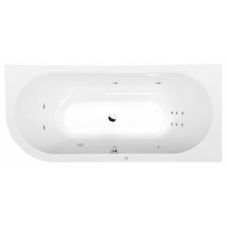 VIVA R HYDRO Whirlpool-Badewanne, 175x80x47cm, weiss