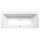 KVADRA HYDRO Whirlpool-Badewanne, 170x80x47cm, weiss