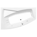 EVIA L HYDRO Whirlpool-Badewanne, 170x100x47cm, weiss