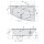 EVIA R HYDRO Whirlpool-Badewanne, 160x100x47cm, weiss