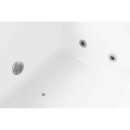 IO HYDRO-AIR Whirlpool Badewanne, 180x85x49cm, weiss