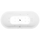 VIVA O HYDRO-AIR Whirlpool Badewanne, 175x80x47cm, weiss