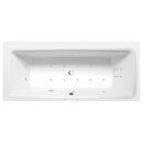 KVADRA HYDRO-AIR Whirlpool-Badewanne, 170x80x47cm, weiss