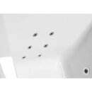 ANDRA L HYDRO-AIR Whirlpool-Badewanne, 170x90x45cm, weiss