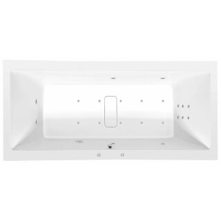 MARLENE HYDRO-AIR  Whirlpool-Badewanne, 200x90x48cm, weiss