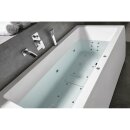 MARLENE HYDRO-AIR  Whirlpool-Badewanne, 200x90x48cm, weiss