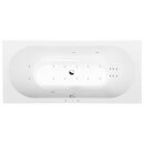 VIVA B HYDRO-AIR Whirlpool-Badewanne, 185x80x47cm, weiss