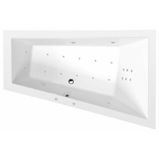 TRIANGL R HYDRO-AIR Whirlpool Badewanne, 180x120x50cm, weiss