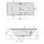 VIVA B HYDRO-AIR Whirlpool-Badewanne, 175x80x47cm, weiss