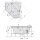 FLOss HYDRO-AIR Whirlpool Badewanne, 145x145x50cm, weiss