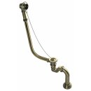 MODEL 12V Ablaufgarnitur mit Kette, inkl. Siphon, Bronze