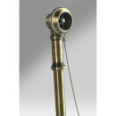 MODEL 12V Ablaufgarnitur mit Kette, inkl. Siphon, Bronze