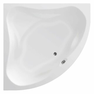 DUNJA Eckbadewanne 140x140x48 cm, weiss