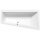 Raumspar Badewanne ANDRA, 180x90x45cm, rechts, weiss