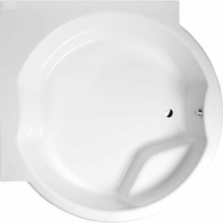 ROYAL CORNER Badewanne mit Rahmengestell 172x172x49cm, weiss
