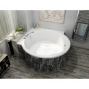 ROYAL CORNER Badewanne mit Rahmengestell 172x172x49cm, weiss