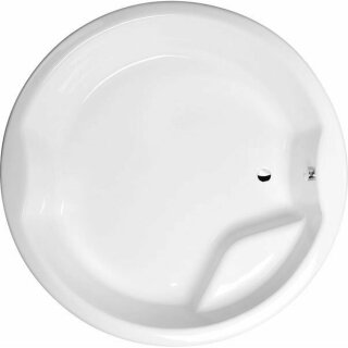 ROYAL ROUND Badewanne mit Rahmengestell 172x172x49cm weiss
