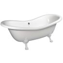 CHARLESTON Freistehende Badewanne 188x80x41cm, Füsse weiss