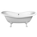 CHARLESTON Freistehende Badewanne 188x80x41cm, Füsse weiss