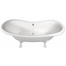 CHARLESTON Freistehende Badewanne 188x80x41cm, Füsse weiss