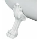 CHARLESTON Freistehende Badewanne 188x80x41cm, Füsse weiss