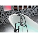 CHARLESTON Freistehende Badewanne 188x80x41cm, Füsse weiss