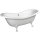 CHARLESTON Freistehende Badewanne 188x80x41cm, Füsse weiss