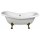 CHARLESTON Freistehende Badewanne 188x80x41cm, Füsse Bronze