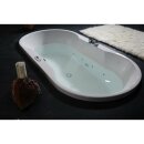 IO Ovale Badewanne mit Füssen 180x85x49cm, weiss