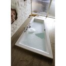Raumspar Badewanne TRIANGL 180x120x50cm, links, weiss