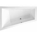 TRIANGL L SLIM asymmetrische Badewanne 180x120x50cm, weiss