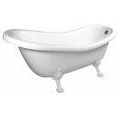 RETRO freistehende Badewanne 175x76x72cm, Füsse weiss
