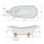 RETRO freistehende Badewanne 175x76x72cm, Füsse weiss