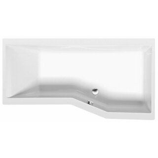VERSYS R asymmetrische Badewanne 170x84x70x47cm, rechts, weiss