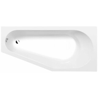 TIGRA asymmetrische Badewanne 170x80x46cm, rechts, weiss