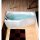 TIGRA asymmetrische Badewanne 170x80x46cm, rechts, weiss