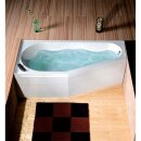 TIGRA asymmetrische Badewanne 170x80x46cm, links, weiss