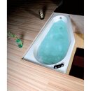 TIGRA asymmetrische Badewanne 170x80x46cm, links, weiss