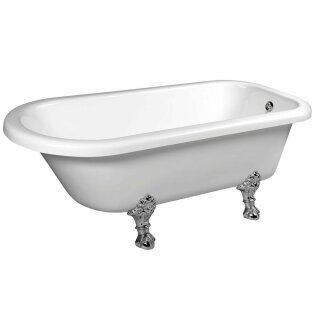 FOXTROT Freistehende Badewanne 170x75x47cm, Füsse Chrom