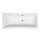 CLEO Rechteckwanne mit Rahmengestell 170x70x48cm, weiss