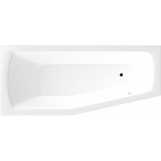 Raumspar Badewanne 170x70x39cm , MINOU, links, weiss