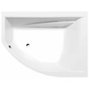 TANDEM R asymmetrische Badewanne 170x130x50cm, rechts, weiss