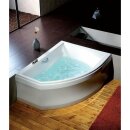 TANDEM R asymmetrische Badewanne 170x130x50cm, rechts, weiss