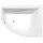 TANDEM R asymmetrische Badewanne 170x130x50cm, rechts, weiss